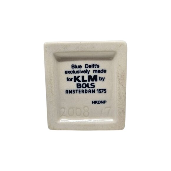 KLM Blue Delft House #17 Gouda Bols Empty KLM Airlines Holland Dutch - Picture 7 of 8